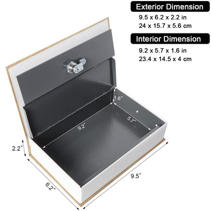Diversion Book Storage Box,Secret Safe Can with Security Key,Hidden Stash Safe Box, Secret Containers for Money, Jewelry Documents or Valuables,Egypt