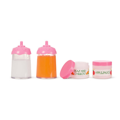 Melissa & Doug Mine to Love Baby Food & Bottle Play Set for Feeding Dolls Baby Doll Feeding Set, Disappearing Milk Bottle Toy for Kids 3+