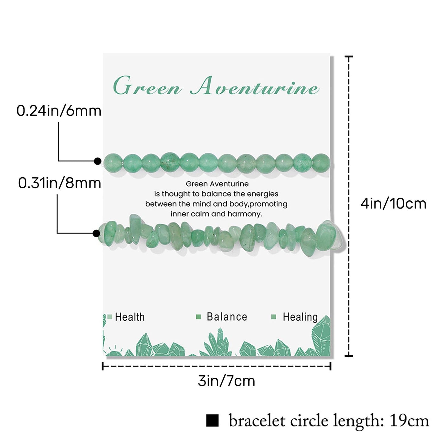 Jade Bracelet for Women 6mm Green Aventurine Bracelet Natural Jade Green Beaded Bracelet Jade Jewelry for Women