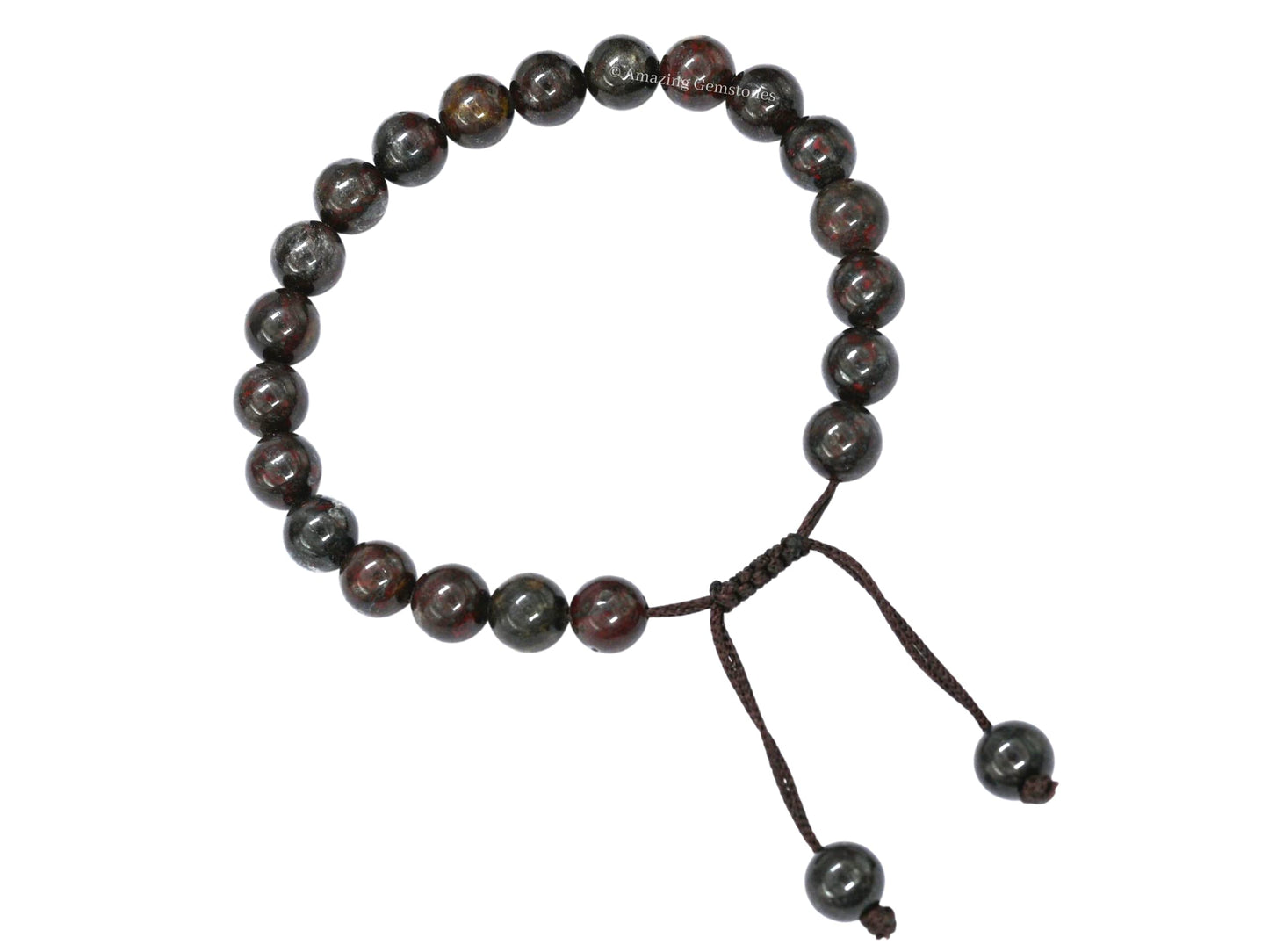 Amazing Gemstone Iron Tiger Eye Bracelet, Gifts For Men & Women - Protection Healing Crystal Bracelet - 8mm Gemstone Beaded Adjustable Bracelet, Pulseras Para Hombres Mujer Stocking Stuffers