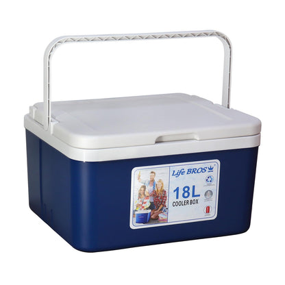 LifeBROS 11/17/19/27 Qt Insulated Portable Cooler Leak-Proof Airtight Ice Chest Dry Box Hard Cooler Plus Ice Packs for Travel, BBQ, Camping, Picnic- Blue