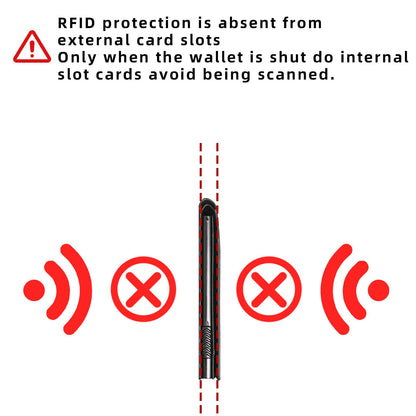 TOPFORGES Wallet for Men, RFID Blocking Smart Pop Up Card Wallet,Minimalist Bifold Mens Wallet Hold 10 Cards & Cash, Slim Compact Front Pocket Desgin With ID Window,Metal Aluminum Credit Card Holder
