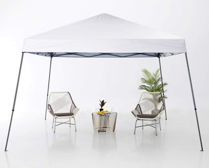 ABCCANOPY Stable Pop up Outdoor Canopy Tent 12 x 12 ft Base / 10 x 10 ft Top, White