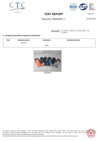 J H 24G Ultra Thin A5 Cut Resistant Gloves, HPPE Nitrile Coated Breathable Work Gloves, Touchscreen Friendly, 3 Pairs (M (3Pairs))