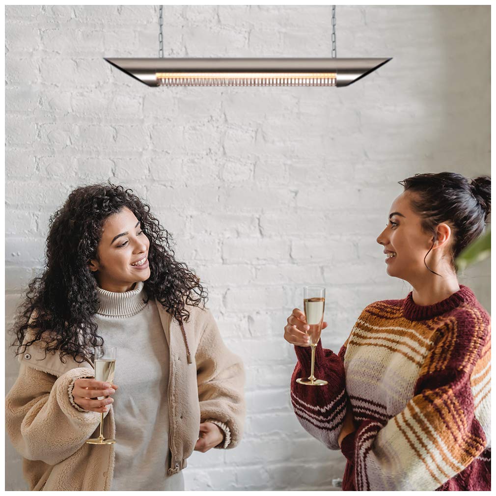 Veito Blade Infrared Heater 1500W Silver with Remote Control