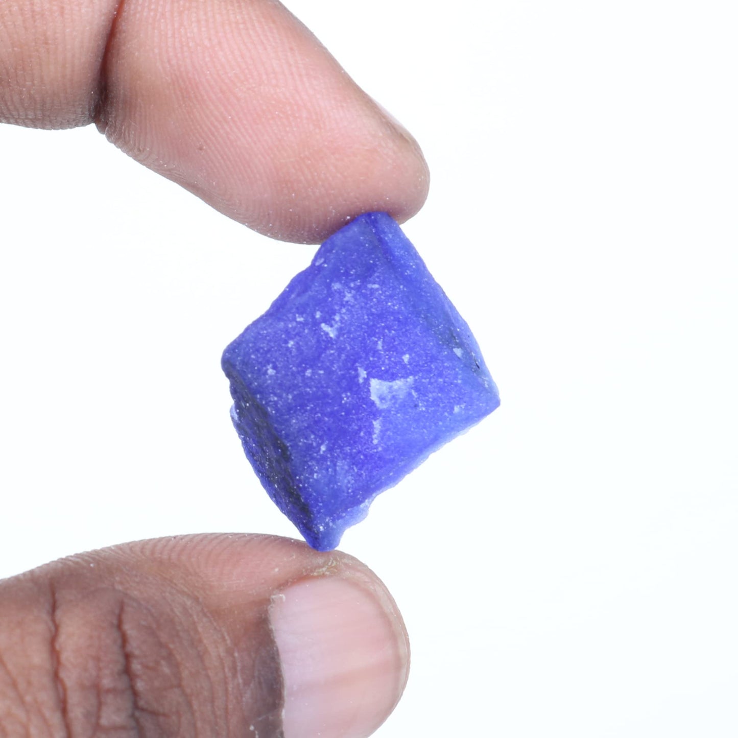 REAL-GEMS EGL Certified Natural Blue Sapphire 18 Ct. Raw Rough Loose Gemstone For Lapidary Or Jewelry Cabbing AXA-197
