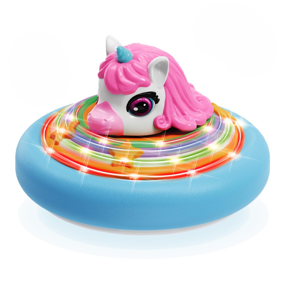 Givzan Hover Soccer Ball for Kids Indoor Toys for Girls Age 6, 7, 8, 9, 10, 11, 12 Year Old, Girl Birthday Gifts Unicorn Toys, Rechargeable Air Floating Soccer Toy with LED Lights Foam Bumper