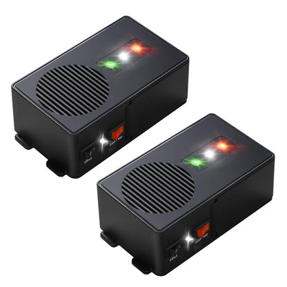 Under Hood Animal Car Repeller Battery Operated Rodent Electronic Repellent Ultra Sonic Rat Strobe Light Mouse Repelling Device for Pest in Car 2 Pack