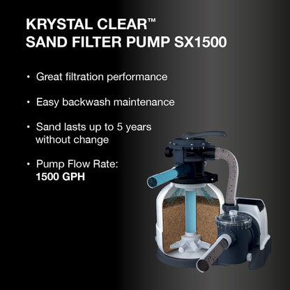 INTEX 26357MZ 20ft x 10ft x 52in Ultra XTR Deluxe Rectangular Above Ground Swimming Pool Set, Includes 1500 GPH Sand Filter Pump, SuperTough Puncture Resistant, Rust Resistant, Easy to Assemble