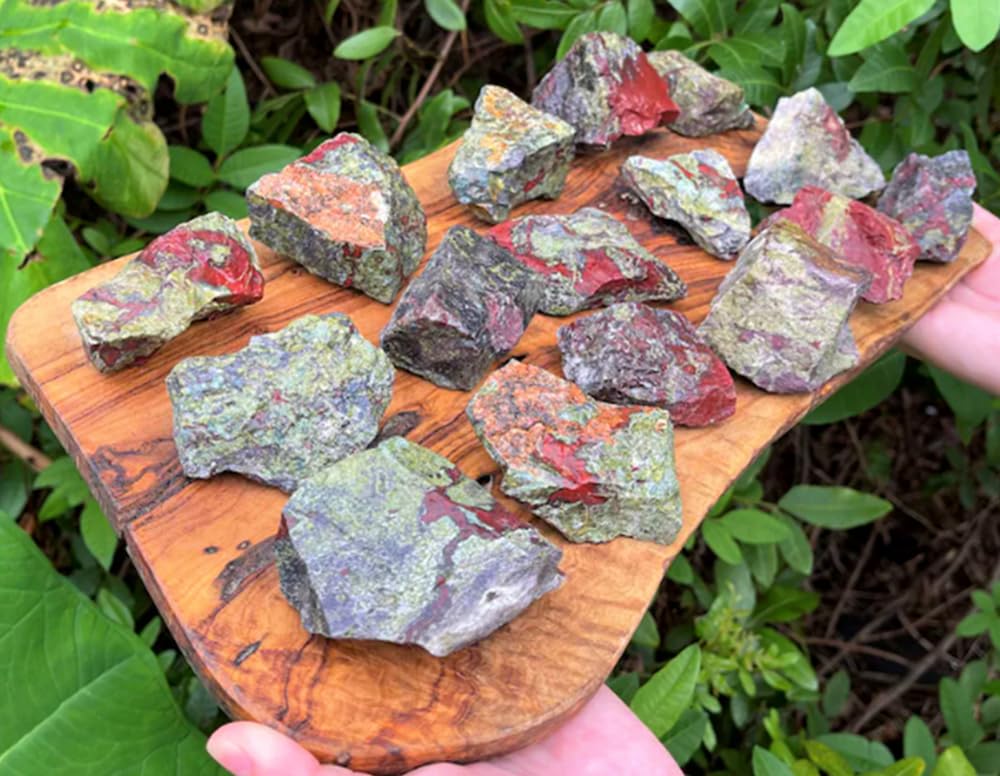 Zenkeeper 1 Lb Large Rough Dragon Blood Stone Raw Dragon Blood Crystal Stone Natural Dragon Blood Crystal Stone Mineral Specimen Gemstone Healing Crystals and Stones