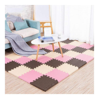 ALGFree Children Kids Baby Foam Puzzle Play Mat Interlocking Activity Protection Flooring Mat Soft EVA Pad, Colour Customizable (Color : C, Size : 30x30x1.2cm-24pcs)