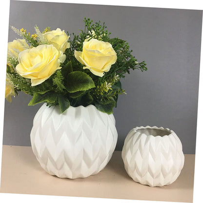ABOOFAN Decorative Vase Ceramic Plant Pots Floral Design Garden Decorations for Home Office
