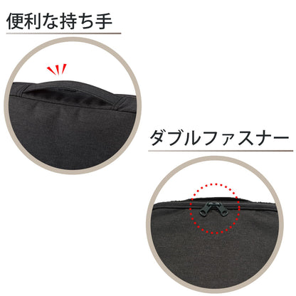 KOKUYO Pencil Case Pouch, Haco-Biz Standing Pen Pouch Bag, Foldable Stand up Pencil Holder Organizer, Large Capacity Portable Pencil Box for School Supplies, Black x Green, Japan Import (KAHA-HB11D)