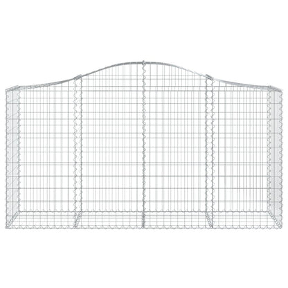 Mazoravella Gabion Basket Silver Galvanized Iron Rectangular 78.7 x 19.7 x 47.2 in Outdoor Garden Planting Container for Patio Retaining Walls and Decorative Landscaping