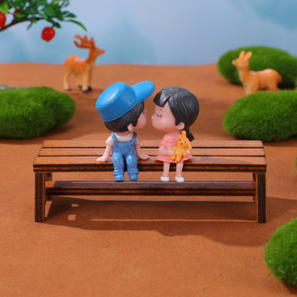 Garneck 2 Pack Miniature Wooden Benches for Dolls: 1:12 Tiny Fairy Garden Bench Figurines Dollhouse Furniture Accessories for Crafts Mini Park Chair Model for DIY Micro Landscape Scene Bonsai Decor