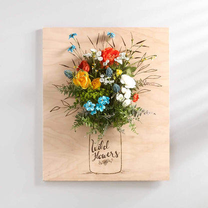 Plaid wood burning and stencil cutting tool,