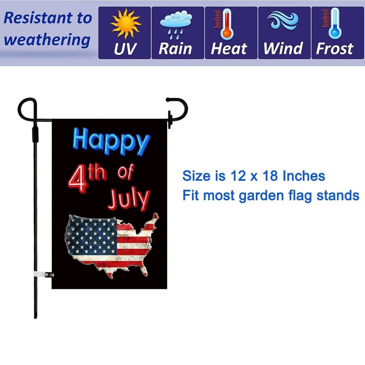 CDLong Seasonal Garden Flag Set of 12 Double Sided 12 x 18 Inch Yard Flag, Small garden flags for outside, Christmas Spring Seasonal Flag for Outdoor Holiday Decorations