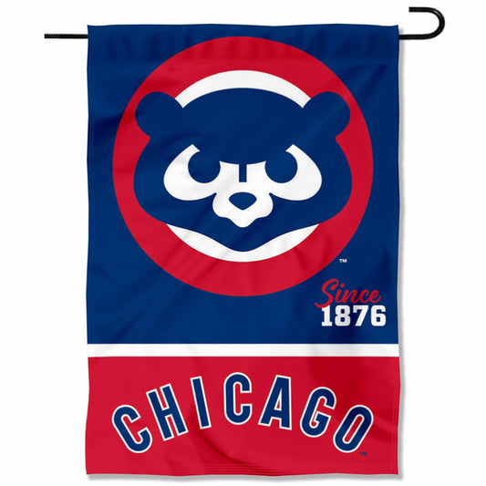 Chicago Baseball Retro Vintage Throwback Double Sided Garden Flag