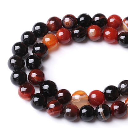 36PCS 10MM Red Persian Agate Stone Beads Energy Healing Beads for DIY Jewelry Bracelet Necklace Making for Jewelry Making15Inch…