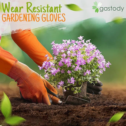 Gastody™ Long Gardening Gloves Women and Men M - Long Sleeve Garden Gloves Multipurpose Heavy Duty Outdoor and Indoor - Long Cuff Garden Gloves - Thorn Resistant Protective Work Rose Pruning Gloves