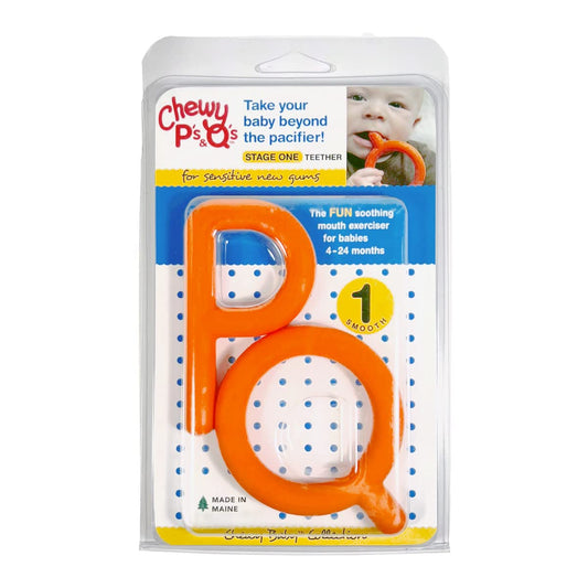 Chewy Tubes Speech Pathology LLC P and Q Set, Orange, Set of 2-020541