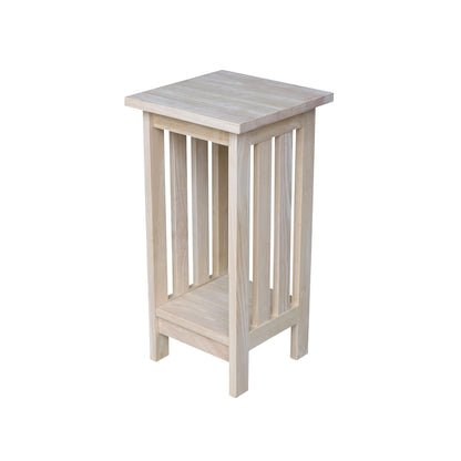 International Concepts Mission Plant Stand, 24-Inch High, Solid Parawood, Unfinished