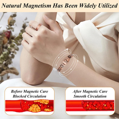 Vicmag Copper Magnetic Bracelet for Women 99.9% Solid Pure Copper Strong Magnets Jewelry Gift Adjustable Length