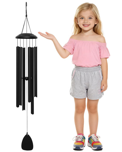 48" Wind Chimes for Indoor and Outdoor, Deep Bass Tone and Professional Tuned Aluminum Wind Chimes for Patio Garden Memorial, Sympathy Gift for Loss of Loved One, Housewarming Gift