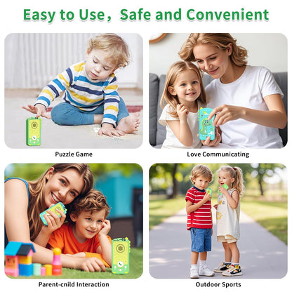Walkie Talkies for Kids 2 Pack,Valentines Kids Gifts Instant Talker Long Range Chat Mode Talk & Hear at the Same Time Rechargeable Gift for 3-9Years Girls Boy Outdoor,Games, Hiking,Camping