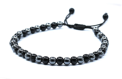 Amazing Gemstone Hematite Black Obsidian Anklet - Anti Swellig Ankle Bracelet, Weight Loss Aid Ankle Bracelet for Men Women