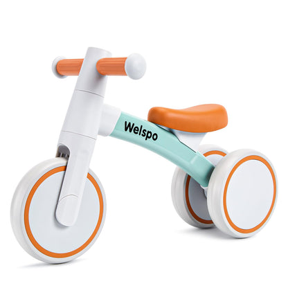 welspo Baby Balance Bikes for 1 Year Old Boys Girls 12-24 Months Kids Toddler First Bicycle Infant Walker Children No Pedal 3 Wheels Mini Bike Riding Toys