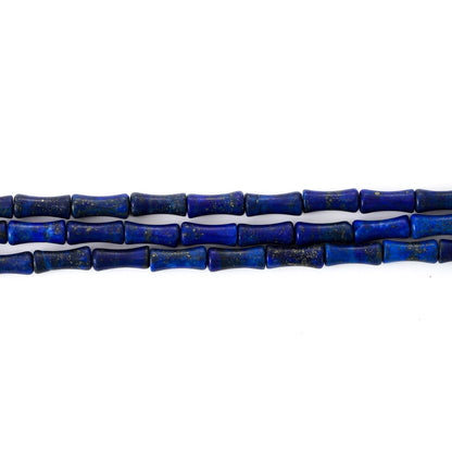 5x12mm Natural Lapis Lazuli Stone Bamboo Shape Gem Healing Energy Loose Spacer Beads for DIY Necklace Bracelet Earring