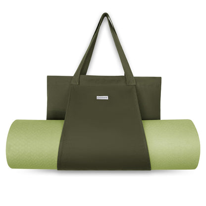 Cwokarb Yoga Mat Bag, Yoga Bags and Carriers Fits All Your Stuff, Yoga Tote Bag for Gym, Pilates, Workout, Beach, Travel and Office