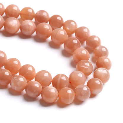 4MM 86PCS Natural Stone Sunstone Gemstone Loose Beads for Jewelry Making DIY Bracelet Crystal Beads