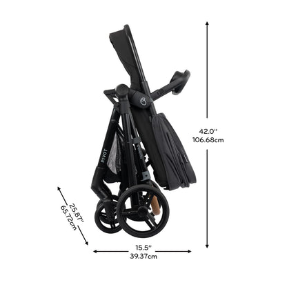 Evenflo Pivot NXT Travel System with LiteMax NXT Infant Car Seat (Silverado Gray)