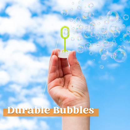 JOYIN 24 Pcs Mini Bubble Wands Assortment Party Favors Toys for Kids Child, Summer Gifts Bubbles Fun Toys,Wedding, Bath Time,Summer Outdoor Gifts for Girls Boys