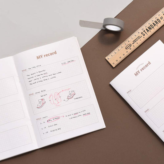 Monolike A5 My Assistant Notebook 6 SET - B Type, Monthly Plan, Weekly Plan, Daily Plan, Check List, Memo, Record