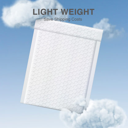 Metronic White Bubble Mailers 6x10" 100 PC Self-Seal Bubble Mailer Usable Size 6x9" Thick Padded Envelopes Cushion Mailing Envelopes Bubble Padded for Mailing Makeup Jewelry