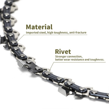 5 Pack 12 Inch Chainsaw Chain 3/8" LP Pitch .050'' Gauge 45 Drive Links fits Echo, Greenworks, Homelite, Craftsman, Remington, Poulan and more