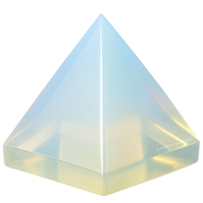 Amazing Gemstone Opalite Pyramid Crystal Healing Stones - 1.5" Great Pyramid Figurine of Stone Pyramid for Meditation, Reiki, Chakra Balancing and Crystal Pyramids Grid