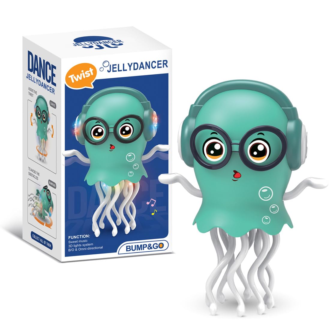 Zonopy Dancing Jellydancer Baby Toy, Crawling Infant Tummy Time Toy,Dancing Loud Music Crawling Walking Toys for 3 4 5 6 7 8 Year Old Kids Boy Girl Birthday Gifts, Interactive Relax Fidget Gifts