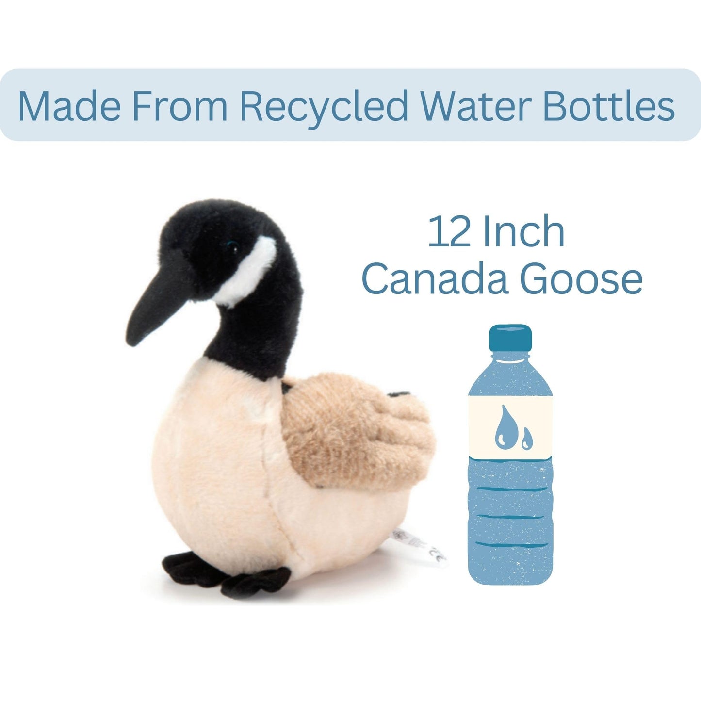 The Petting Zoo Canada Goose Stuffed Animal Plushie, Gifts for Kids, Wild Onez Animals, Goose Plush Toy, 12 inches