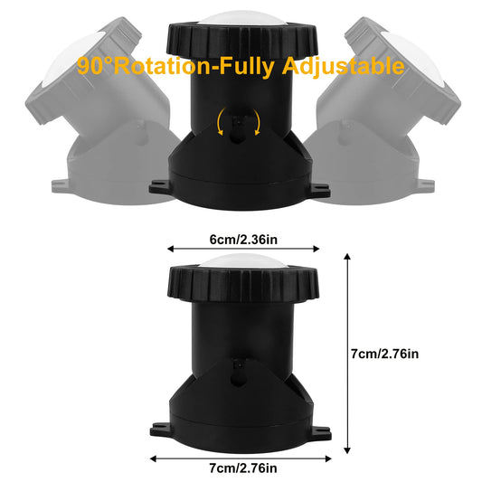 CREPOW RGB Pond Lights with Timer, LED Underwater Submersible Colorful Landscape Spotlights, 98ft Remote Control IP68 Waterproof Fountain Lights for Fish Aquarium Tank Garden Yard Pool (Set of 4)