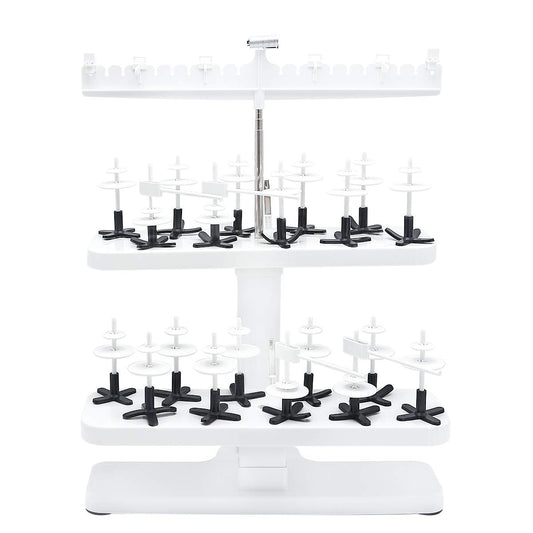 Sew Tech 20 Spool Thread Stand for Embroidery Machine Sewing Quilting Serger Machine, Height Adjustable Cone Thread Holder for Smoother Feed, Large Spool Holder for Brother Singer Babylock Bernina etc