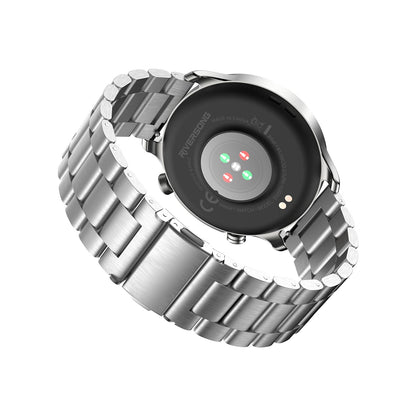 RIVERSONG Smart Watch for Men, 1.43" AMOLED Display with Bluetooth Calling, Heart Rate, Sleep, and SpO2 Monitor, 100+ Sports Modes, for iPhone/Android, Titanium Silver