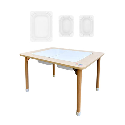 7 Days of Play Sensory Play Activity Table with Foldable Legs, Storage Bins, and Lid – Sensory Table for Toddlers & Kids | Great Gift for Birthdays, Christmas & Special Occasions