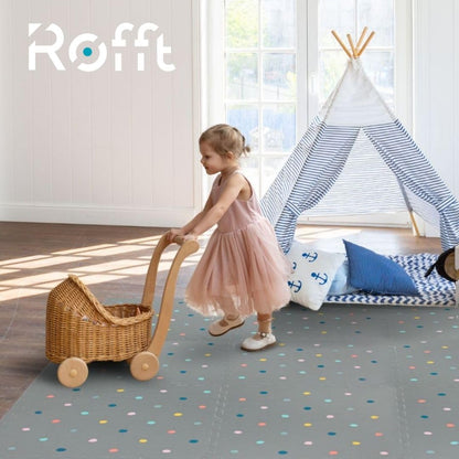 Soft Non-Toxic Baby Play Mat, Toddler Playmat, Colorful Jigsaw Puzzle PlayMat, Tiles 24 x 24 inch Foam Floor Mats for Kids & Babies | EVA Foam Interlocking Tiles for Nursery, Playroom (Grey 6 PCS)