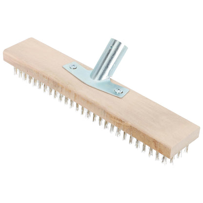 Yardwe Moss Cleaning Brush 11.81In Garden Removal Brush for Narrow Spaces Attach to Standard Broom or Rake Handles Ideal for Patio Lawn and Sidewalk Cleaning