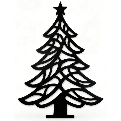 Metal Wall Art Christmas Tree: Black Metal Wall Tree, Minimalist Rustic Tree Decor for Living Room Bedroom Bathroom Dining Room Outside | Housewarming Gifts, Modern Farmhouse Decor Deals, Year Round