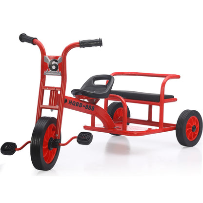 Kids Tricycle for Riders Ages 3-5 Preschool Playground Kids Tricycles, Daycare Toddler Tandem Trike，Children Tandem Bike, Outdoor Playground Equipment Trike